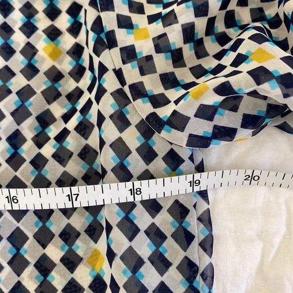 Pretty Geometric Pattern Blouse from Pleione size Small - Picture 7 of 8